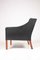 Mid-Century Danish Patinated Leather Lounge Chair by Børge Mogensen for Fredericia, 1960s, Image 2