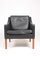 Mid-Century Danish Patinated Leather Lounge Chair by Børge Mogensen for Fredericia, 1960s, Image 3