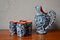 Juego de jarra y vasos vintage de cerámica de Marius Musarra para Mabyjo, años 70. Juego de 5, Imagen 1