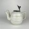 Large Victorian White Salt Glazed Ironstone Teapot with Two Neck, 1860s 8