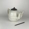 Large Victorian White Salt Glazed Ironstone Teapot with Two Neck, 1860s 2
