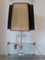 Vintage Crystal Table Lamp with Organza Lampshade, Image 5