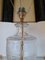 Vintage Kristall Tischlampe mit Organza Lampenschirm 7