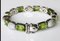 Soft Gold Bracelet 18k Peridots Rectangles and Diamonds 1