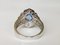 Ring in 18 Karat White Gold with 1.94 Karats Unheated Sapphire and Diamonds, Image 5