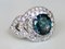 Ring White Gold Natural Sapphire 2.87k Unheated and Diamonds, Image 9