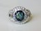 Ring White Gold Natural Sapphire 2.87k Unheated and Diamonds 11