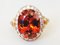 18 Karat Pink Gold Daisy Ring with 7.46 Karats Spessartite Garnet and Diamonds 3