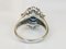 Platin Ring mit Saphir und Diamanten von 3,45 Karats 2