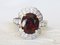 Yellow Gold Ring 18 Karats Red-Orange Spinel 5.6k and Diamonds 9