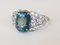 Ring White Gold 3.36 Unheated Sapphire and Diamonds 7