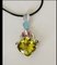 Pendant in Gold 18 Karats with a Large Citrine, Blue Topaz, Moonstone & Ruby 5