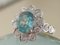 Ring 18kt Blue Zirkon in Weißgold von Cambodia 3.3k and Diamonds 9