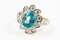 Ring White Gold 18kt Blue Zircon from Cambodia 3.3k and Diamonds, Image 12