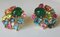 Gold Earrings 18k Yellow Colombian Emeralds 6.8k and Fine Stones 8k, Set of 2 1