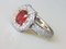 Ring in White Gold, Red Spinel & Diamonds, Image 4