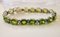 Bracelet Peridot en Or Doré 36 Karat et Diamants 1