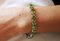 Soft Peridot Line Gold Bracelet 36 Karat and Diamonds, Image 4