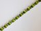 Soft Peridot Line Gold Bracelet 36 Karat and Diamonds 9