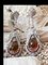 White Gold Earrings 18k Art Deco Diamond and Citrine Jewels, Set of 2, Image 5