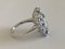 18K White Gold Ring with Blue Topaz, 3.7 K Sapphires & Diamonds 12