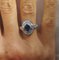 Ring in White Gold 18 Karats Sapphire & Diamonds, Image 3