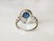 Ring in White Gold 18 Karats Sapphire & Diamonds, Image 4