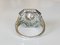Art Deco Style Ring 18k White Gold Moissanite 1.8 K Emerald and Diamond Ring 3