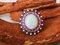 Ring in 18k Gold Art Deco Opal 3.3 Karat Rubies and Diamonds 11