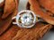 Bague Solitaire en Diamant 18 Carat Jaune Karat Moissanite 1.8 2