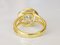 Bague Solitaire en Diamant 18 Carat Jaune Karat Moissanite 1.8 6