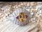 Ring in 18k White Gold Yellow Beryl Style Art Deco 1.5 Karat Rubies and Diamonds, Image 11