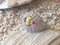 Ring in 18k White Gold Yellow Beryl Style Art Deco 1.5 Karat Rubies and Diamonds, Image 8