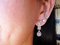 Ohrringe in Weißgold und rosafarbenem 18-Karat Diamanten, 2er Set 5