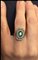 Ring im Art Deco Stil mit grünem Granat und Diamanten 5