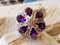 Ring in 18k White Gold Amethyst and Diamond 5