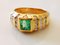 Ring aus 18 Karat Gelbgold Emerald von Colombia 0.63 Karat Diamond 7