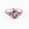 Ring in 750 White Gold 18k with Pink Sapphire 4
