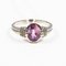Ring in 750 White Gold 18k with Pink Sapphire 1