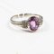 Ring in 750 White Gold 18k with Pink Sapphire 2