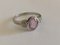 Ring in 750 White Gold 18k with Pink Sapphire 5