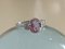 Ring in 750 White Gold 18k with Pink Sapphire 9