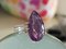 Ring in 18k White Gold with Pear Amethyst, Image 1