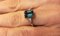 Grey Gold Ring 750 18k Blue Topaz London 2.9k Diamonds, Image 2
