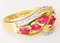 Ring in 18k Yellow Gold Diamonds and Rubies 4