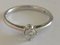 Solitaire Ring in 750 White Gold 18k with Diamond of 0.2 Karat 6