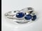 Ring-Shaped Bangle 18k Gold Sapphire and Diamond 1