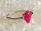 Bague or 750 18kt Pear Rubies and Diamonds 5