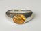 Silver Ring Decorated with Yellow Sapphire of 2.95 Karats 3