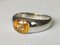 Silberner Ring mit Gelbem Saphir von 2,95 Karat 8